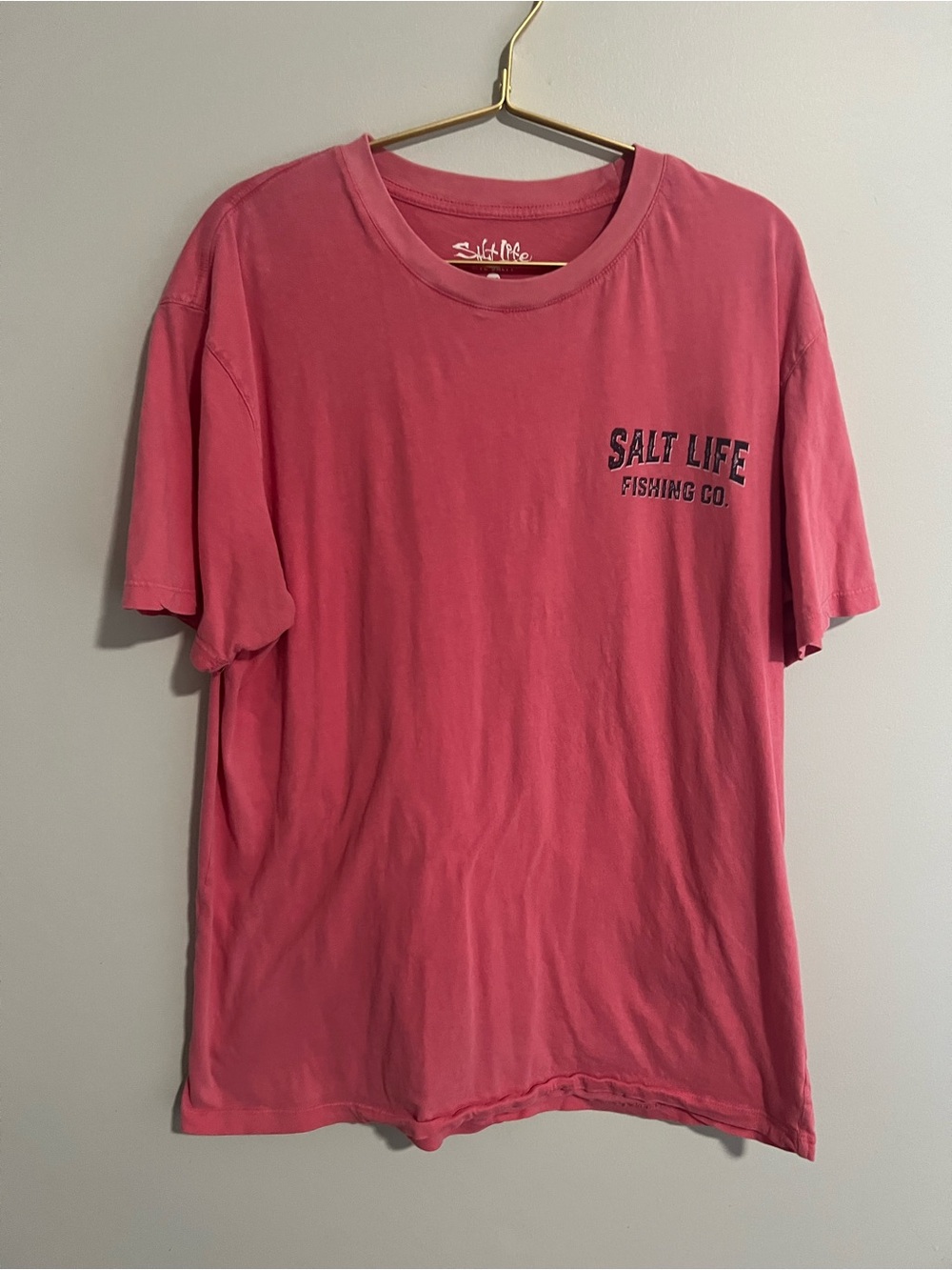 Salt Life Fishing Co Pink Graphic Short Sleeve Tee